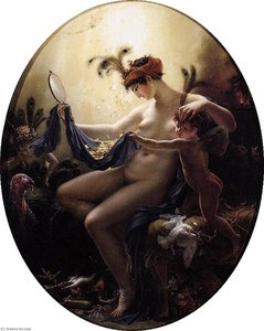 Mademoiselle Lange As Danae — Anne-louis Girodet, Neoclassicism