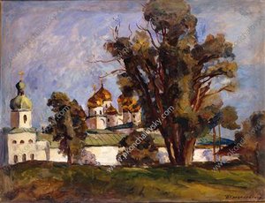 Novgorod. St. George's Monastery. — Pyotr Konchalovsky