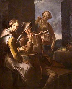 Man Lighting A Pipe — Giacomo Francesco Cipper
