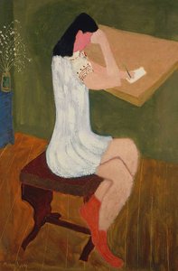 Girl Writing — Milton Avery
