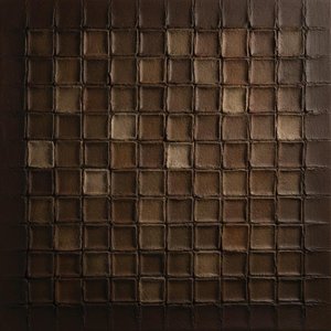 Relief Aus Verwitterten Umbra-zellen In Tiefen Sepia-rillen — David Moreau, Gips- Und Texturkunst