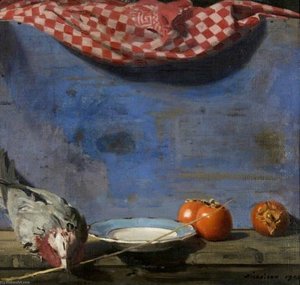 Parrot And Persimmons — Sir William Nicholson