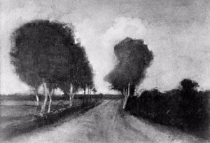 Country Lane With Trees — Vincent Willem Van Gogh, Impressionism