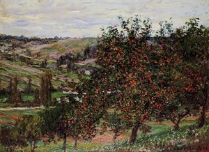 Apple Trees Near Vetheuil — Claude Monet, Impressionism