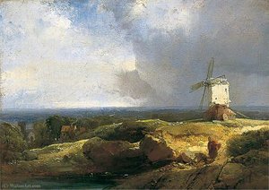 Landscape With A Windmill — Henry Bright