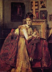 Lady with an Indian Shawl