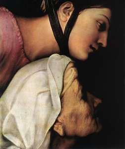 Madonna Dell'impannata (detail) — Raffael