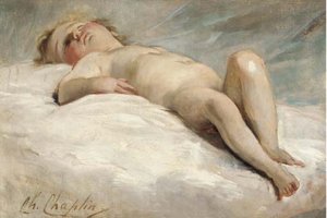 A Sleeping Child — Charles Chaplin