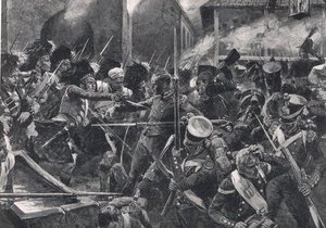 Highlanders Driving The French — Richard Caton Woodville