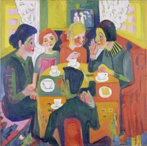 Mesa De Café — Ernst Ludwig Kirchner, German Expressionism