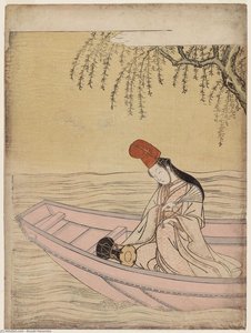 Shirabyôshi Dancer In A Boat — Suzuki Harunobu