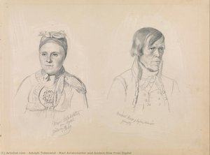 Mari Aslaksdatter And Anders How From Sigdal — Adolph Tidemand