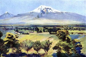 Ararat From Dvin — Martiros Sarian