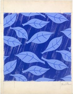 Fabric Design, Leaf Motif — Stuart Davis, Modernism