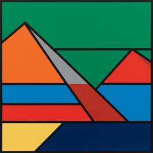 Geometría Monolítica En Carmesí Y Azur: Una Obra Maestra Singular De Armonía Estructurada — Caroline Pelletier