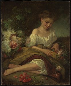 Flower Girl — Ансельм Феербах