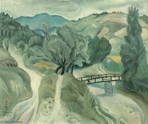 Paysage De Cagnes — Léonard Tsuguharu Foujita