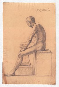 Study Of A Male Nude 5 — Theodore Clement Steele