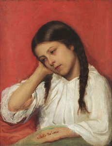 Portrait Of A Girl — Dimitar Dobrovich, Academic Realism