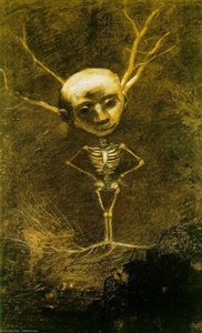 Spirit Of The Forest (specter From A Giant Tree) — Odilon Redon