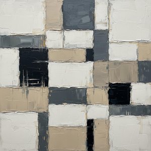 Monolithische Fragmente In Tonaler Stille: Eine Singuläre Studie Texturierter Geometrischer Gleichgewichte — Laurent Roche, Soft Minimalism