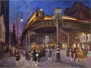 Sixth Avenue Elevated At Third Street — John French Sloan