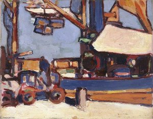 Loading In Royan Harbour — John Duncan Fergusson