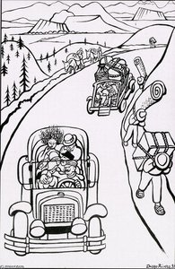 Mexican Highway — Diego Rivera