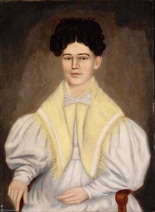 Portrait Of A Woman With A Shawl — Erastus Salisbury Field