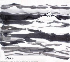 The View Of The Painter From The Plane To Tokyo — Alfred Freddy Krupa