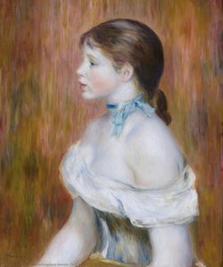 La Joven Con Un Lazo Azul — Pierre-auguste Renoir