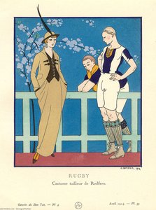 Woman Wearing A Pre-sportswear Tailored Costume — Georges Barbier