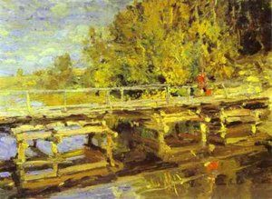 Autumn. On Bridge — Konstantin Alexeievitch Korovin