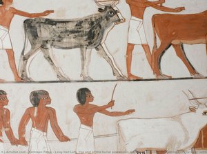 Long Hall Left: The End Of The Burial Procession Leading To Imentet, The Goddess Of The West (without Color Chart) — Kathleen Foley