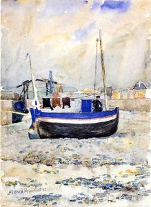 Low Tide, Afternoon, Treport — Maurice Brazil Prendergast