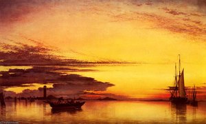 Sunset On The Lagune Of Venice — Edward William Cooke