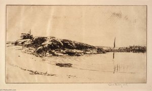 The Fish Weir, Maine Coast — Kerr Eby