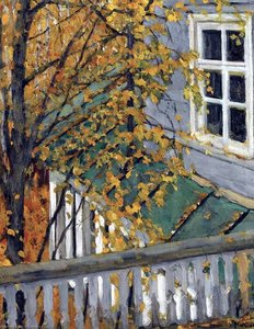 The Autumn View From The Balcony — Konstantin Yuon