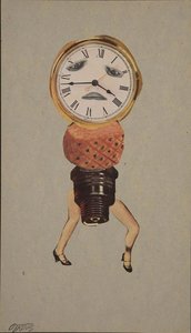 Clock-faced Woman — George Grosz