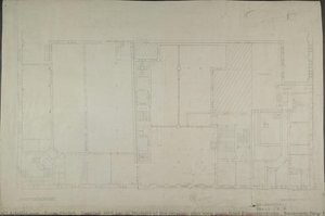 Untitled (hkb I Or Ii, Ministry Of The Interior, Plan View Main Floor Kanonierstraße / Basement Floor Franz. Str. 7) — Franz Ehrlich