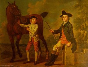 A Gentleman With Horse And Groom — Fransis Hejm