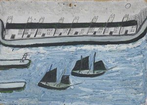 Houses At The Water's Edge (porthleven ) — Alfred Wallis