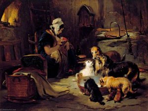 A Highland Breakfast — Sir Edwin Henry Landseer, Romanticism