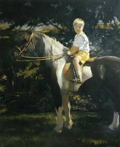Edmund On His Pony Peanut — Edmund Charles Tarbell