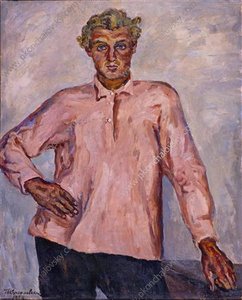 A Young Poser From The Village Samokrazhi — Pyotr Konchalovsky