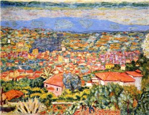 View Of Le Cannet, Roofs — Pierre Bonnard, Post-impressionism