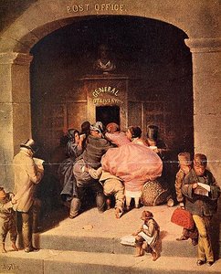 Post Office, (painting) — David Gilmour Blythe
