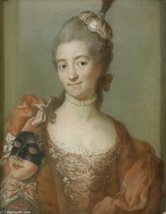 Portrait Of Eva Helena Ribbing — Gustaf Lundberg