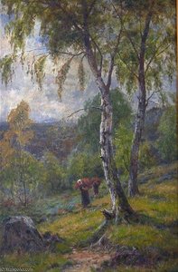 Gathering Firewood — Louis Bosworth Hurt