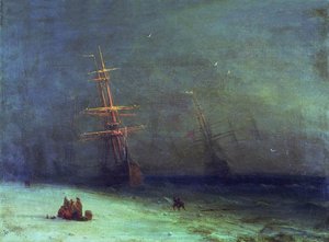 The Shipwreck On Northern Sea — Ivan Konstantinovich Aivazovsky, Romanticism